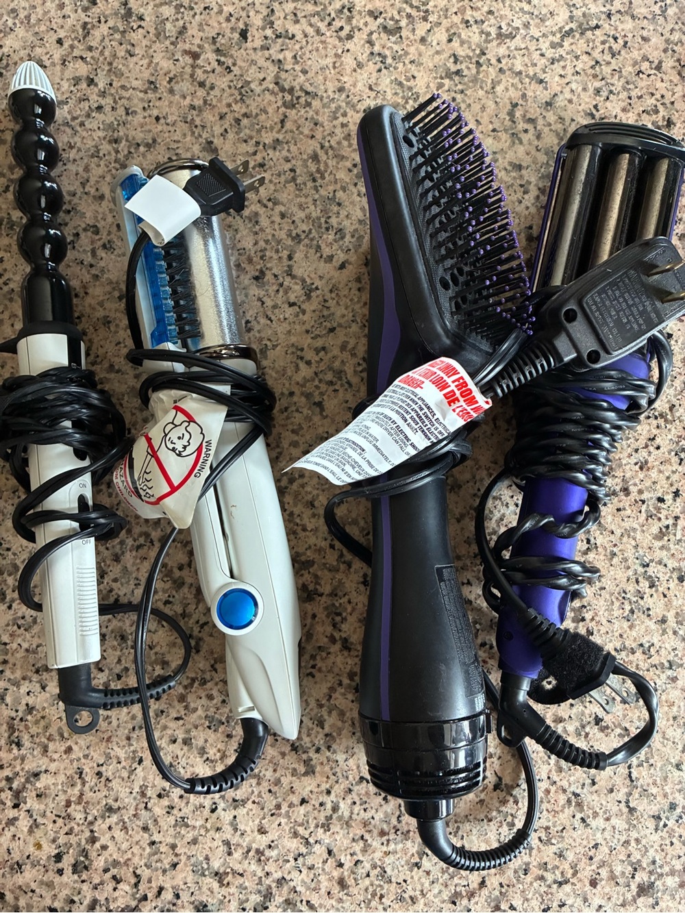 Revlon Black and Purple Hot Air Brush & Multi-Styler Set